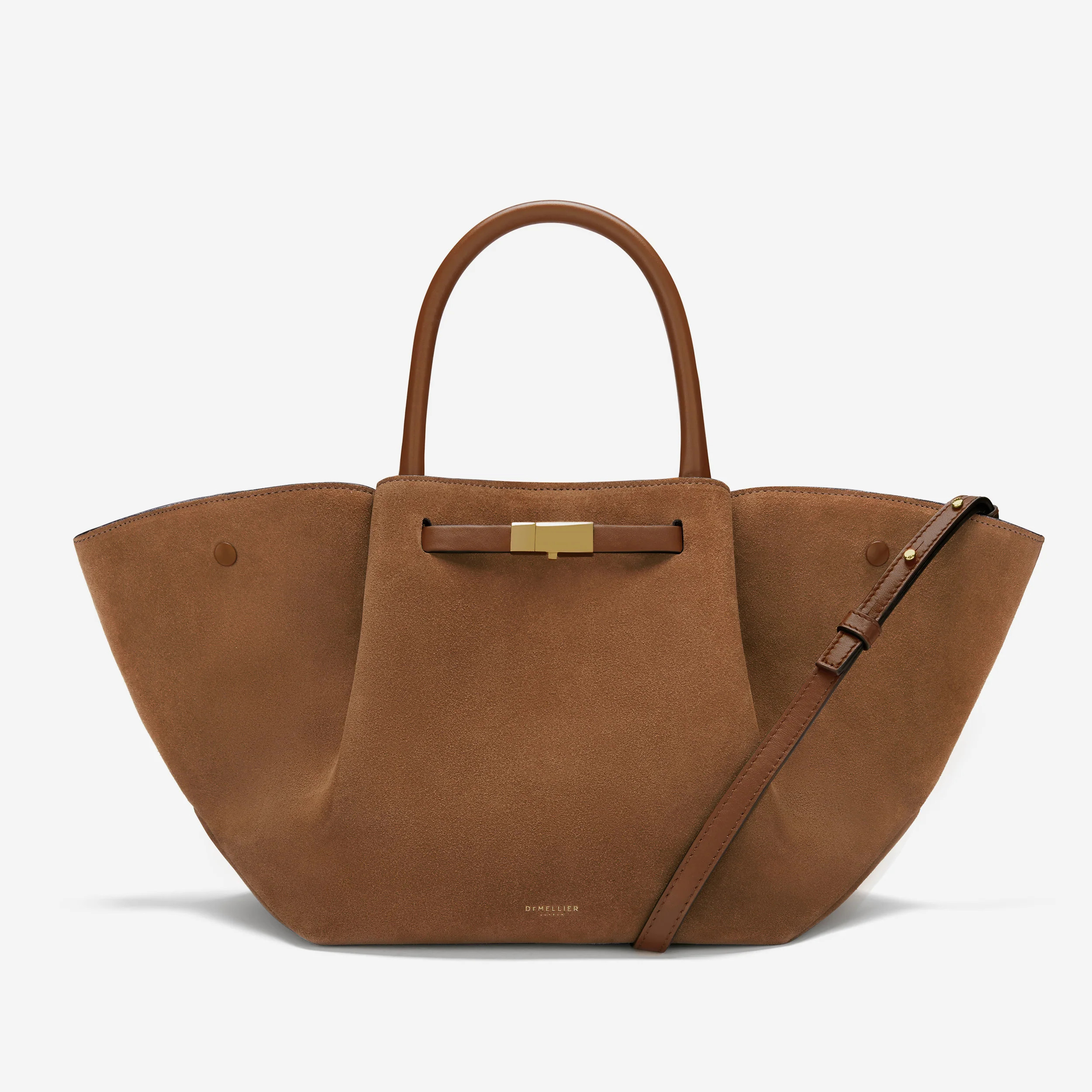 The Midi New York | Deep Tan Suede & Tan Smooth | DeMellier | DeMellier