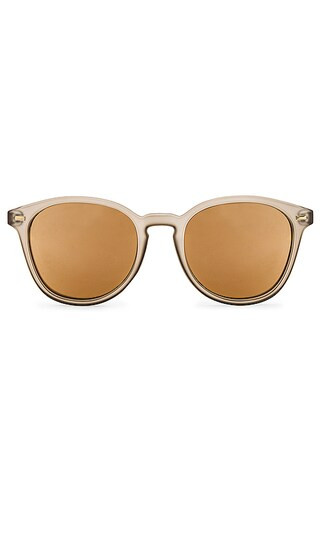 Bandwagon Sunglasses in Matte Stone & Copper Mirror | Revolve Clothing (Global)