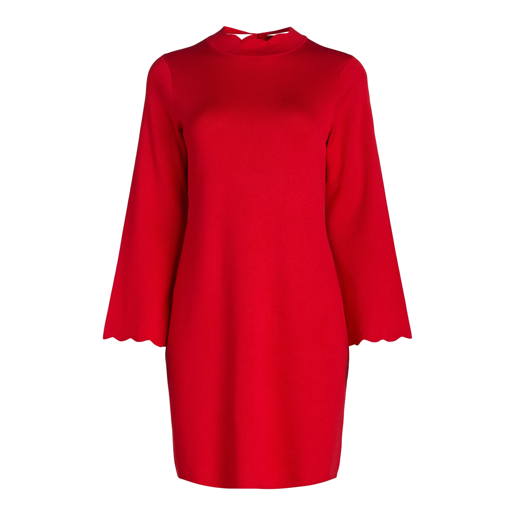 Free Assembly Women’s and Women's Plus Cozy Yarn Mini Sweater Dress with Bell Sleeves, Sizes XS... | Walmart (US)