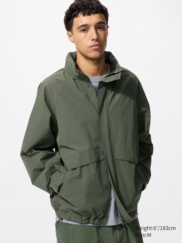 Windproof Stand Collar Blouson | UNIQLO (UK)