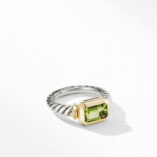 Novella Ring with Peridot and 18K Yellow Gold | David Yurman