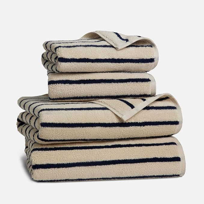Brooklinen Super-Plush Turkish Cotton Bath Towel Set - 2 Bath Towels + 2 Hand Towels Cotton, 820 ... | Amazon (US)