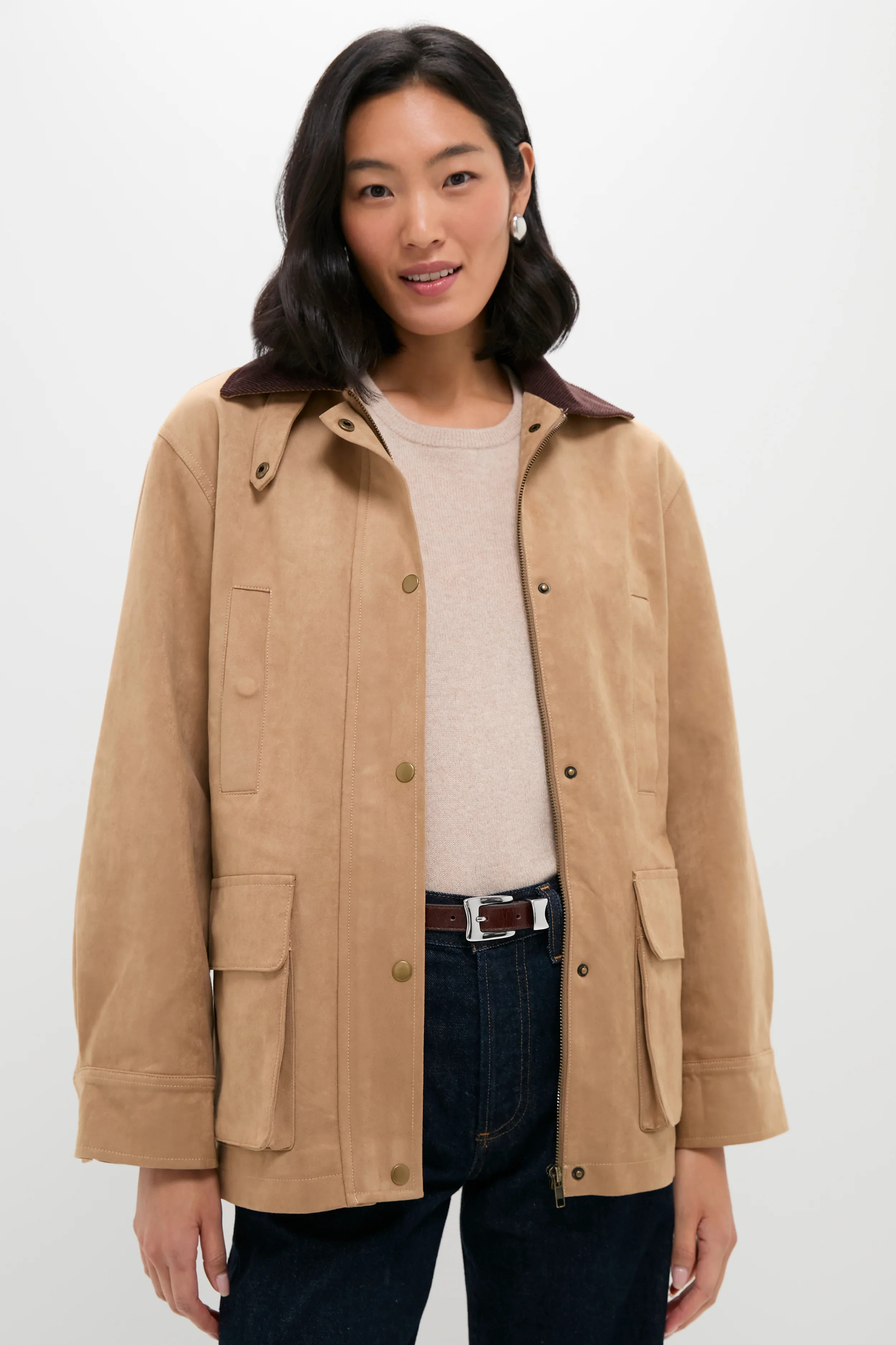 Vegan Suede Barnaby Barn Jacket | Tuckernuck (US)