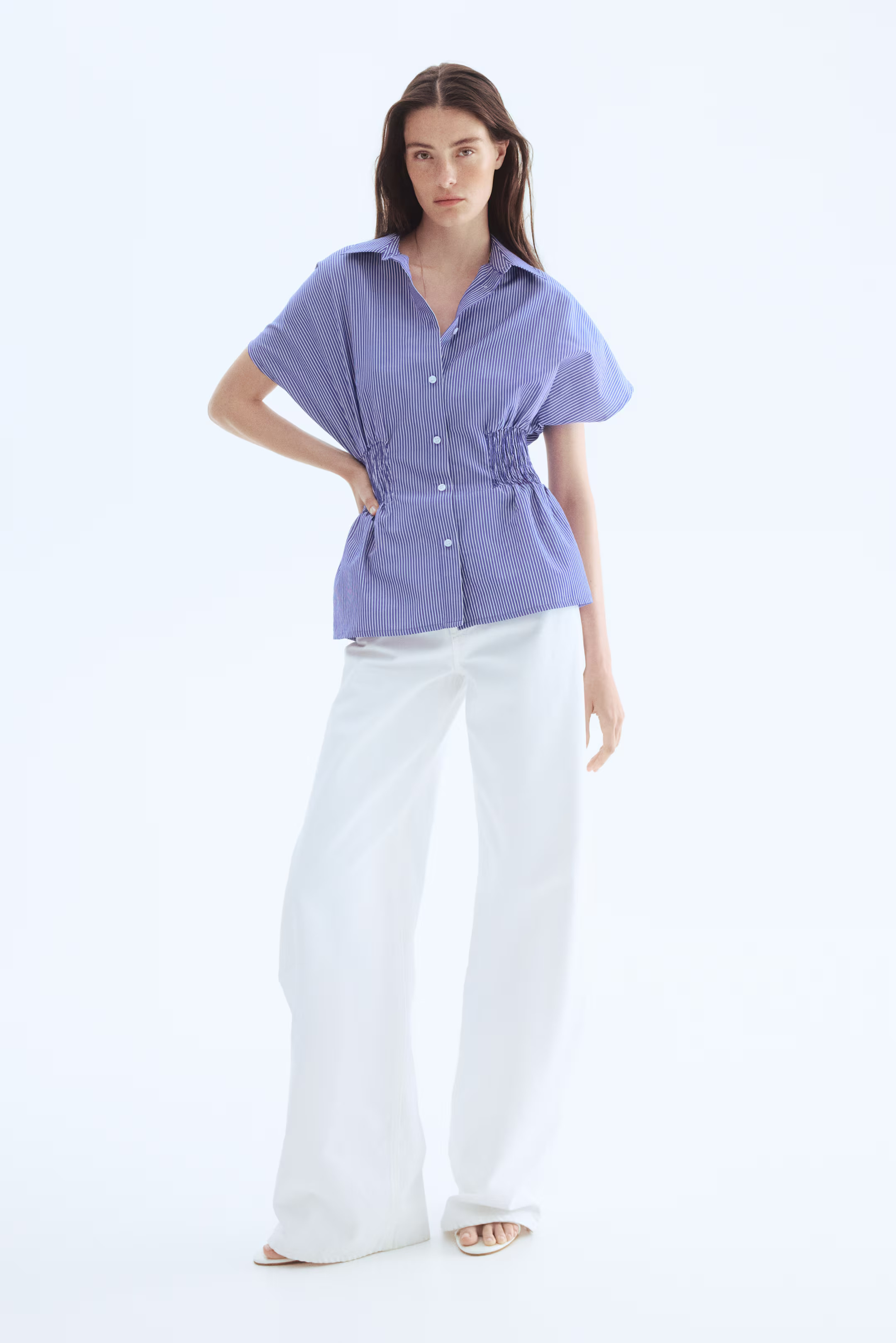Smocked-waist shirt | H&M (UK, MY, IN, SG, PH, TW, HK)