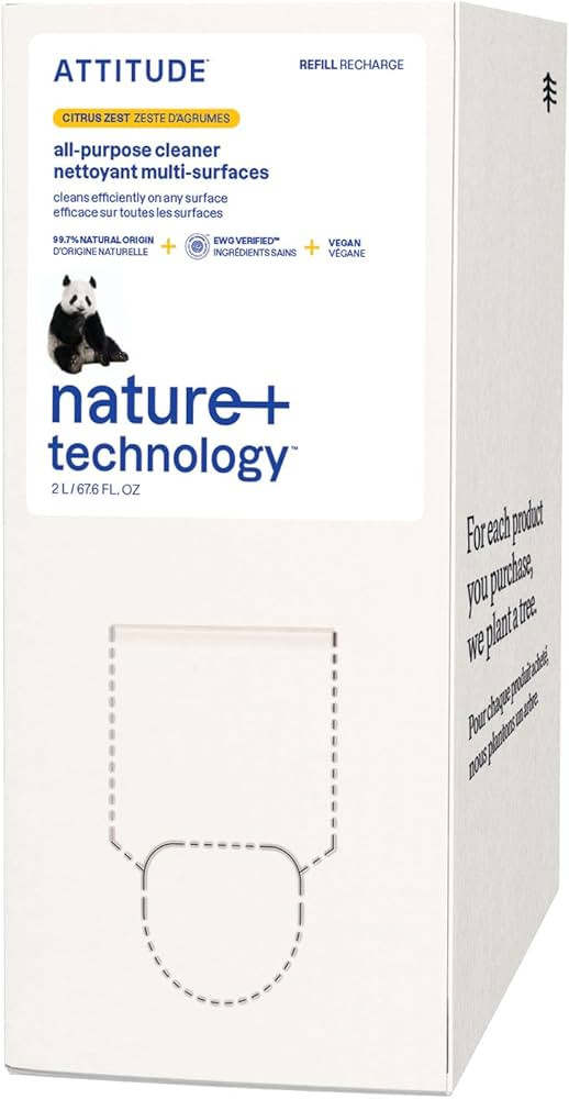 ATTITUDE All Purpose Cleaner, EWG Verified Multi-Surface Products, Vegan, Naturally Derived Multi... | Amazon (US)