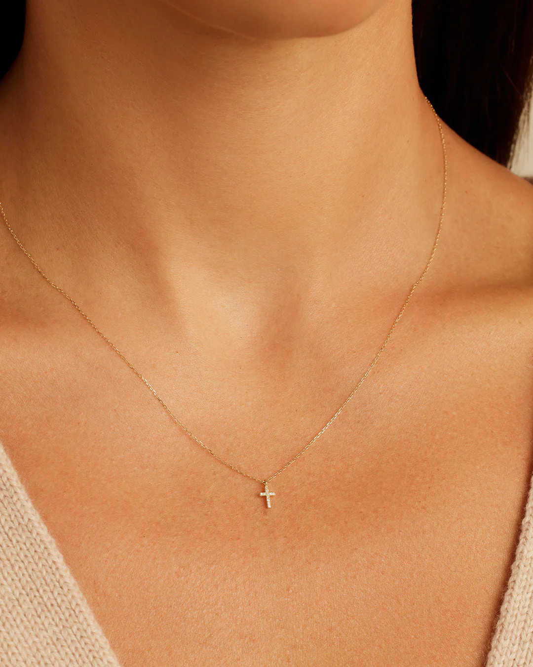 Diamond Cross Necklace | gorjana