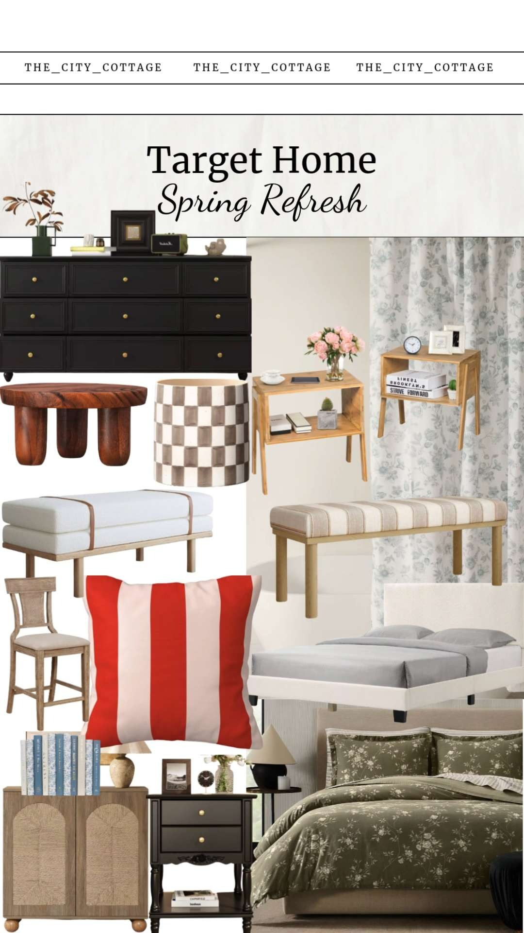 Spring 2026 home refresh starts here 🌿

✨ Target is bringing elevated, soft luxury energy this season—think romantic florals, warm wood tones, boucle textures, and those little styling details that make your space feel effortlessly curated 🤍

I’m obsessed with mixing the green floral duvet with cabana stripe accents, layering in natural elements like wood + stone planters, and adding cozy staples like boucle benches and neutral furniture for that clean, “Pinterest home” look. It’s giving modern farmhouse meets European summer retreat 🌸

Whether you’re updating your bedroom, bathroom, or living space—these pieces instantly make your home feel brighter, calmer, and more expensive (without the price tag).

#LTKHome #LTKFinds #TargetHome #SpringHomeRefresh #HomeDecorInspo #InteriorDesignInspo #ModernFarmhouse #NeutralHome #CozyHome #BoucleDecor #BedroomInspo #LivingRoomDecor #AffordableHomeDecor #TargetFinds #HomeStyling #PinterestHome #WarmMinimalism #ItGirlHome #SpringDecor #ChicHome 

 #LTKHome