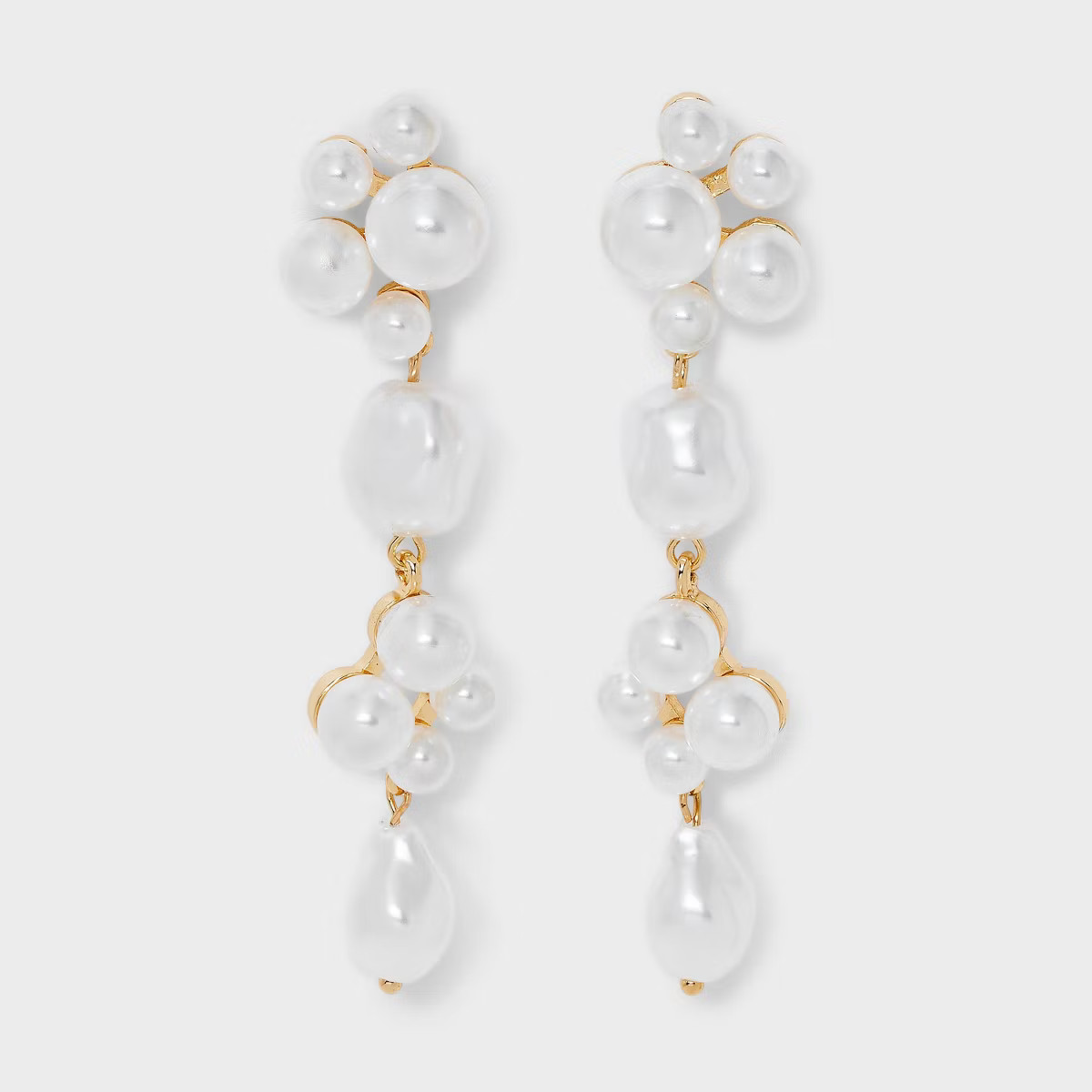 Pearls Drop Earrings - A New Day™ Ivory | Target