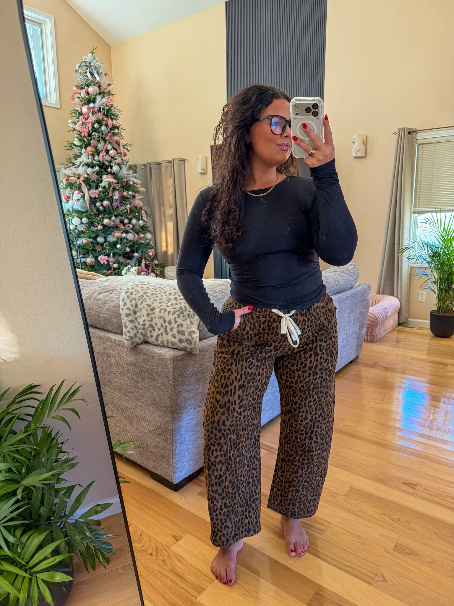 I’m wearing a size large in the top & bottoms! 

#amazon

#LTKSeasonal #LTKSaleAlert #LTKootd