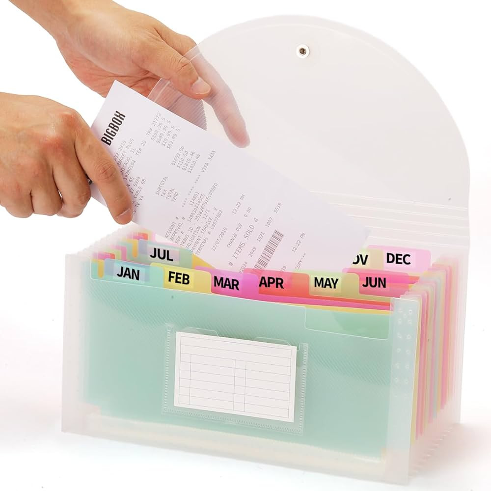 H4D Check Size 13 Pocket Expanding File Folder, Accordion File Organizer Wallet Case for Coupon R... | Amazon (US)