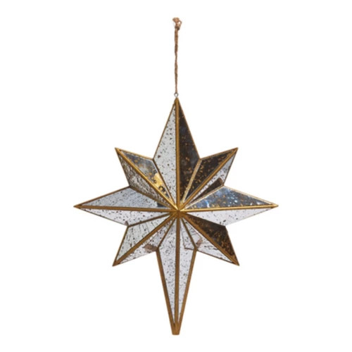 RAZ Imports 11.5in Distressed Mirrored Star Ornament | Scheels