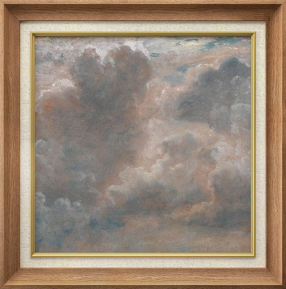 MUDECOR Premium Framed Wall Art Pastel Watercolor Cloudy Study by John Constable Classic Vintage ... | Amazon (US)