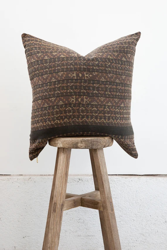 Handmade Ikat Pillow Cover #3 | Etsy (US)