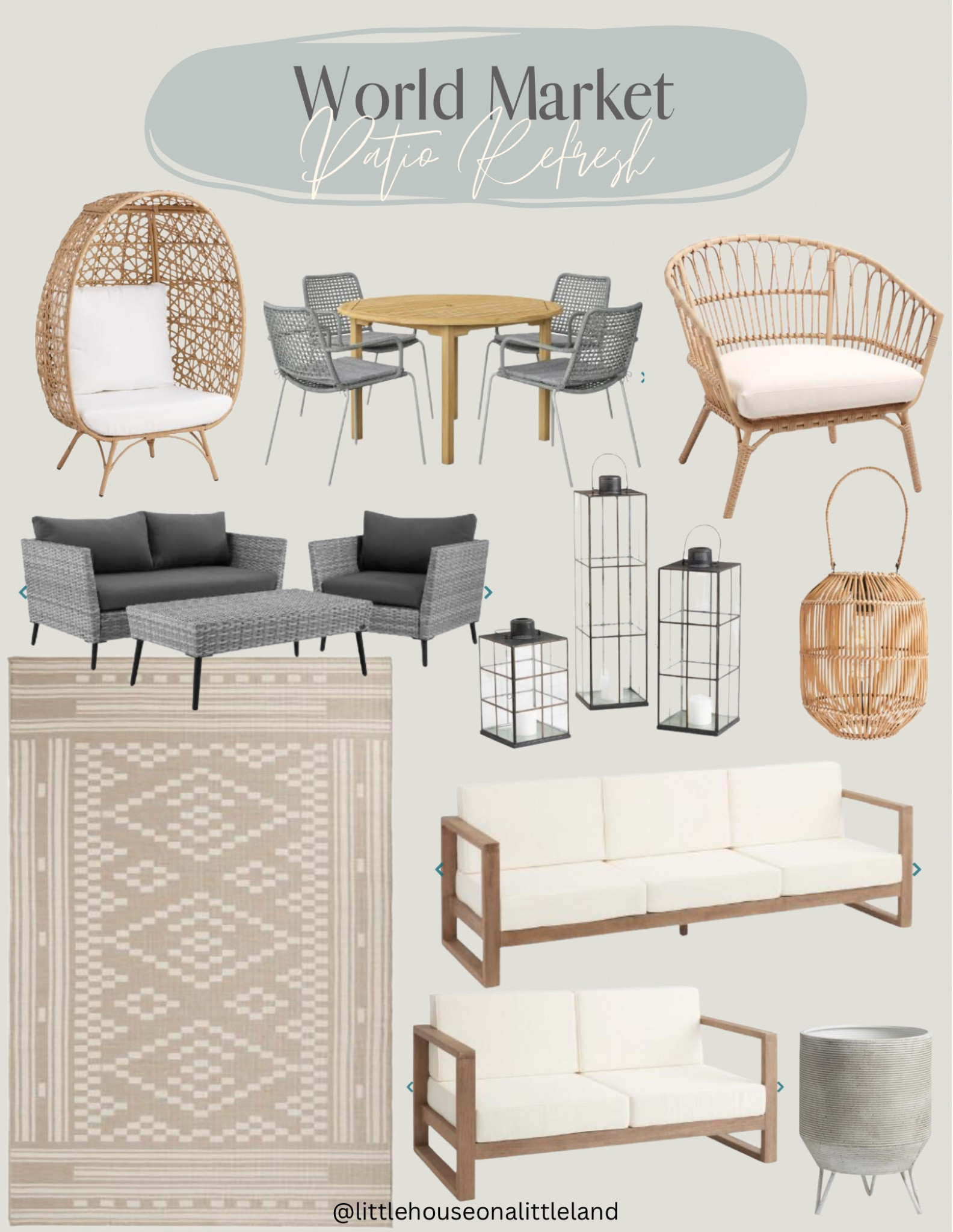 Spring is right around the corner, get your patio summer ready with World Market! 

#LTKSeasonal #LTKhome #LTKFind