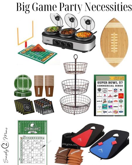 Are you hosting a party to watch the Super Bowl? Here are some fun things to do at the party and great ideas to serve food! #amazonfinds #biggame #footballparty #entertaining

#LTKfamily #LTKhome #LTKunder50