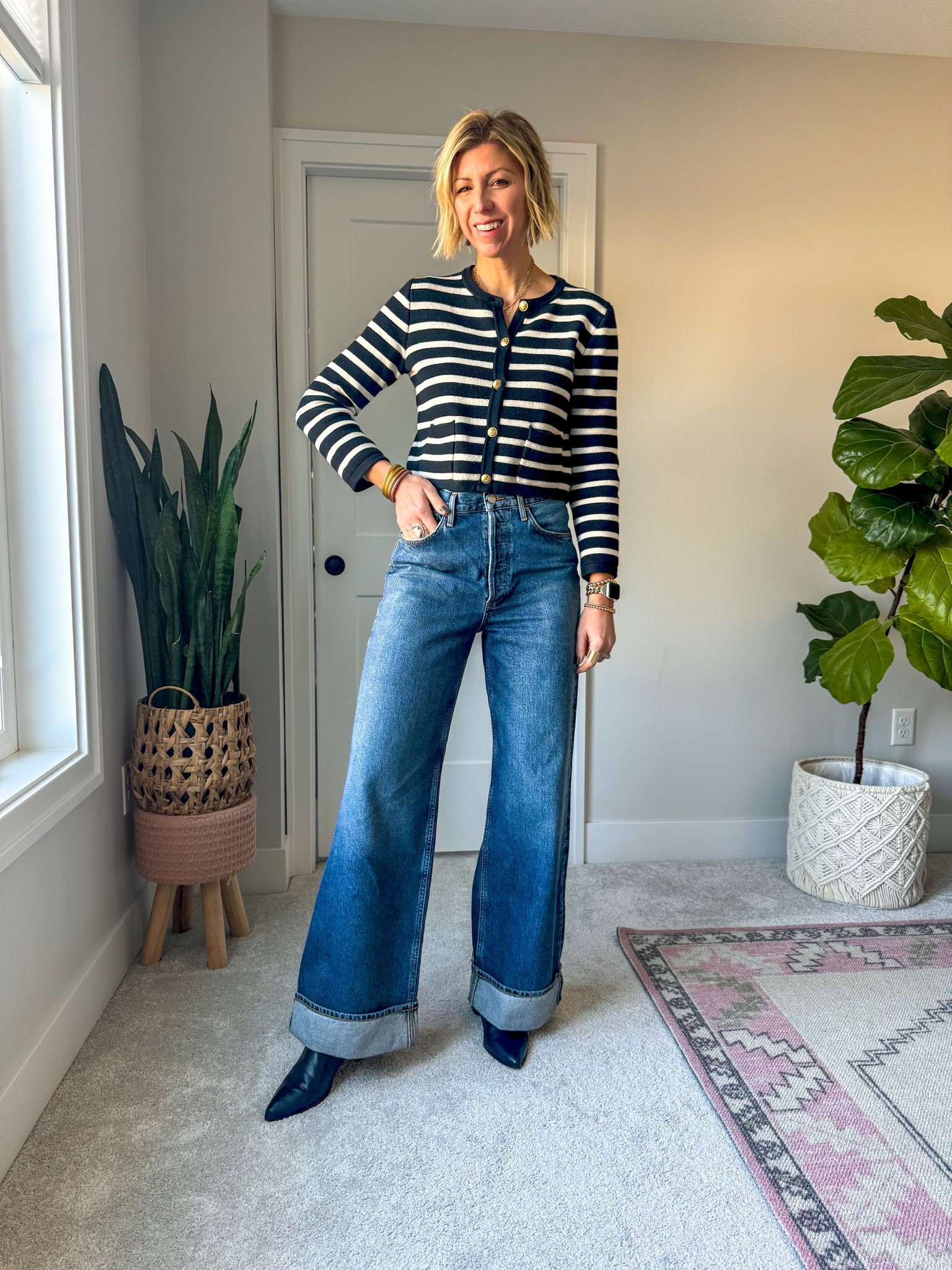 My favorite investment jeans 

#LTKstyletip #LTKover40 #LTKSeasonal