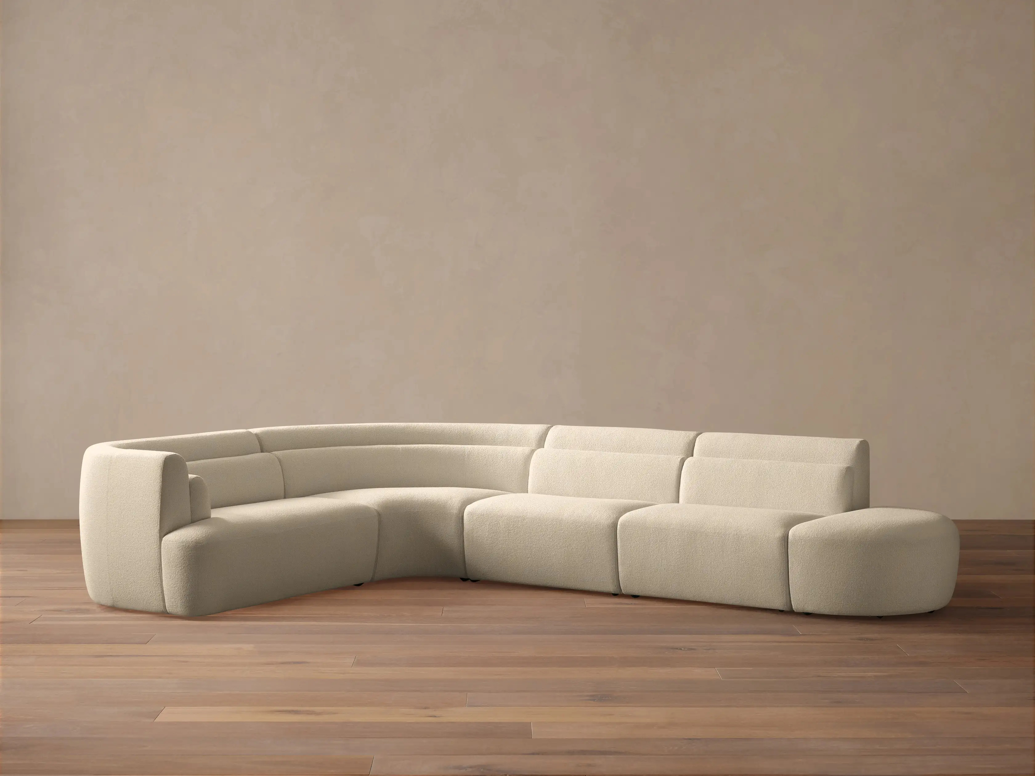 Lovina Five-Piece Sectional with Ottoman | Arhaus