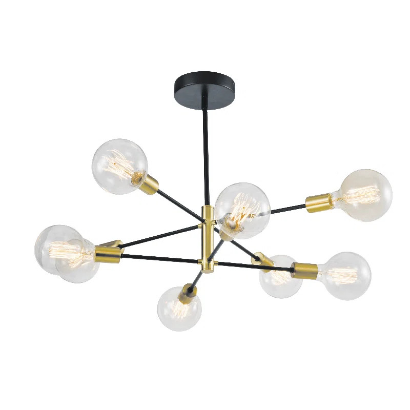 Rensselear 8 - Light Dimmable Sputnik Modern Linear Chandelier | Wayfair North America