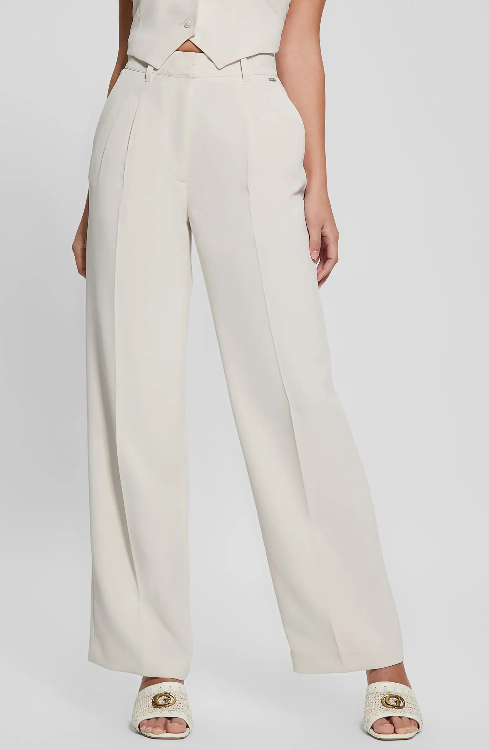 Adele Front Pleat Wide Leg Pants | Nordstrom