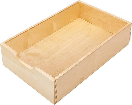 Rev-A-Shelf 4WDB-1522SC-1 14 Inch Single Wooden Drawer Pull Out Shelf Kitchen Storage Organizer w... | Amazon (US)