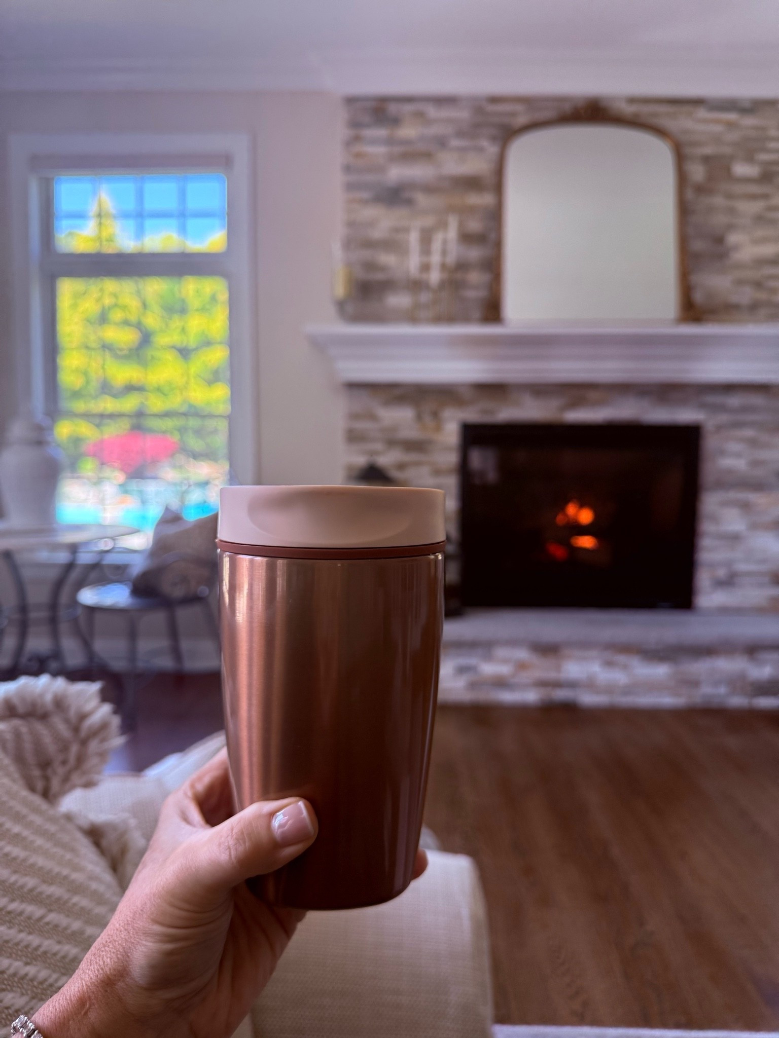 One of my favorite Mother’s Day gifts - a shiny new  owala for my coffee - love the color and how smooth it feels and best of all this one has a locking lid so it won’t spill!!

#LTKdayinmylife #LTKmorningroutine #LTKHome