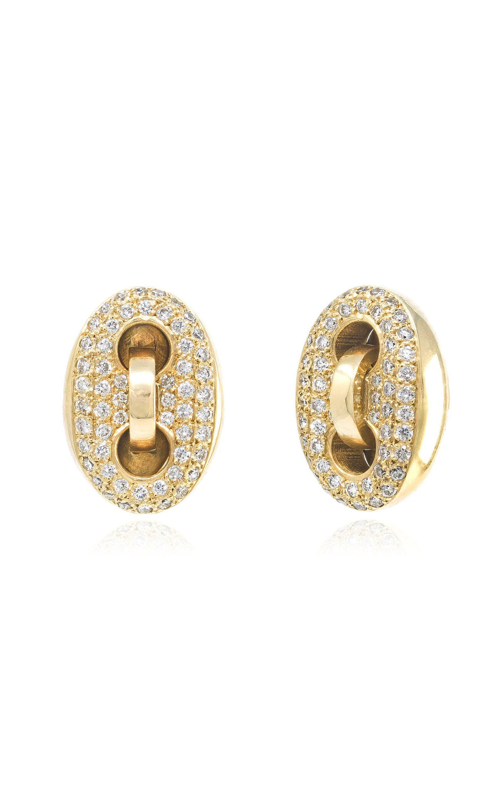 Mini Mariner 18K Yellow Gold Diamond Earrings | Moda Operandi (Global)