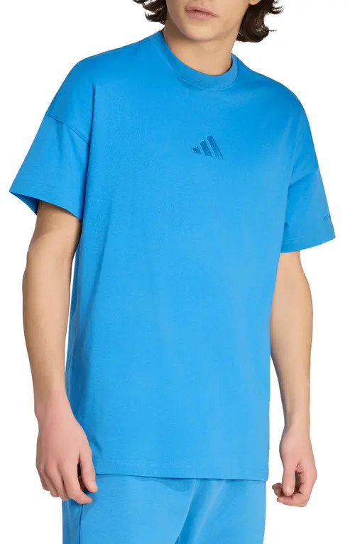 adidas All SZN Loose Fit Cotton T-Shirt in Ray Blue// at Nordstrom, Size Medium | Nordstrom