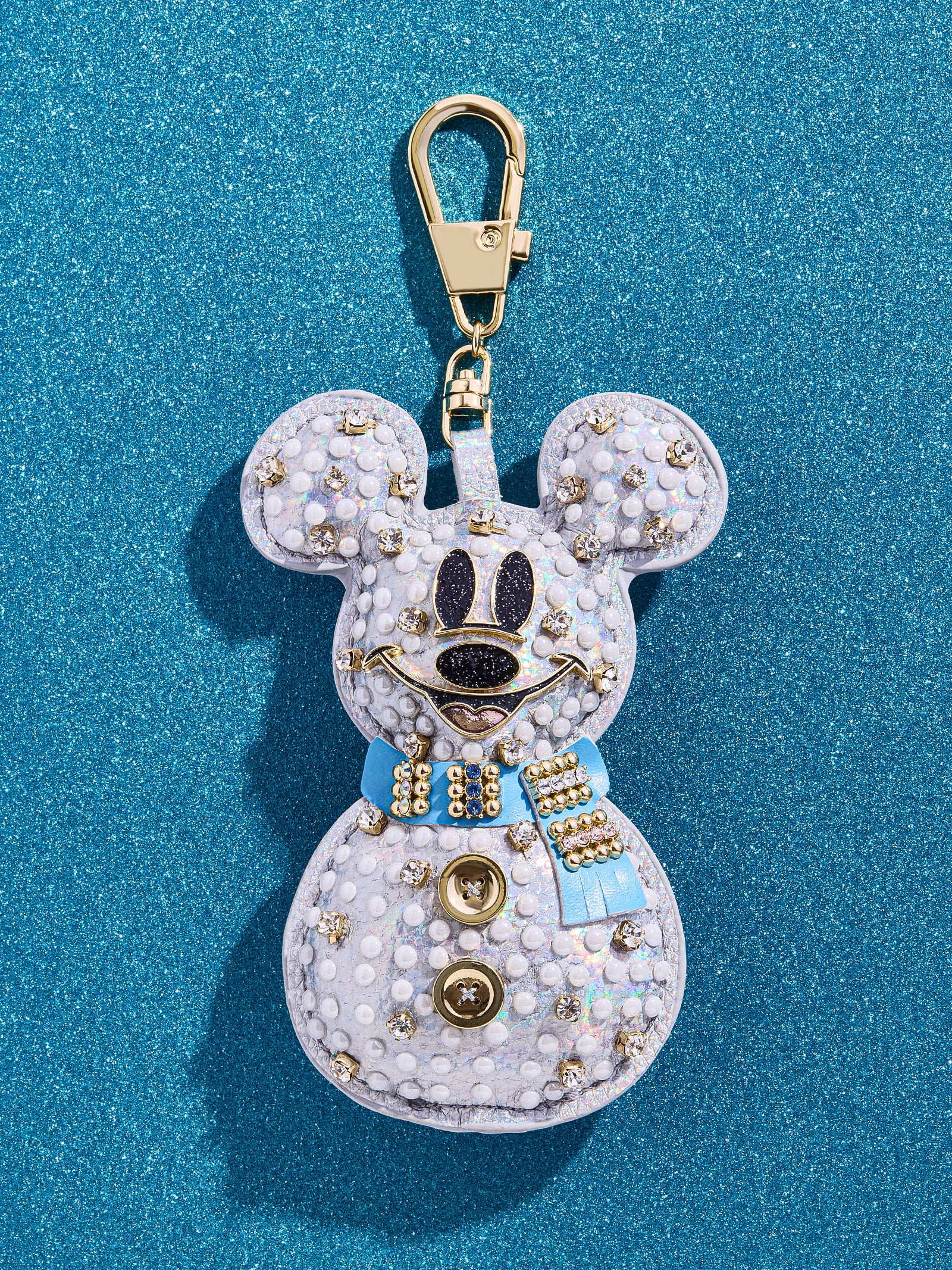 Disney Mickey Mouse Snowman Puff Bag Charm - Disney Snowman Puff Bag Charm | BaubleBar