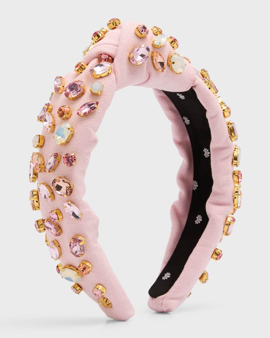 Lele Sadoughi Glittering Knotted Headband | Neiman Marcus