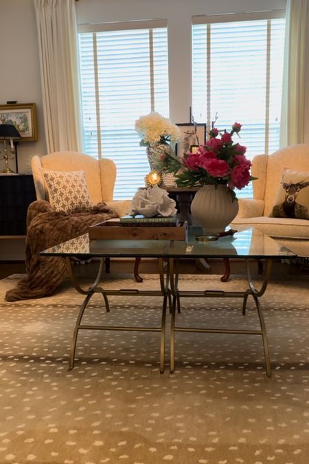Coffee table, coffee table style, home decor, Ballard designs 

#LTKfindsunder100 #LTKSpringSale #LTKhome