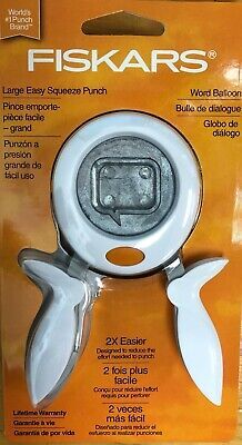 Fiskars Large Easy Squeeze Punch - Word Bubble Balloon #174260 New | eBay US