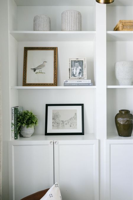 Shelf decor, home decor, artwork, frames, Amazon