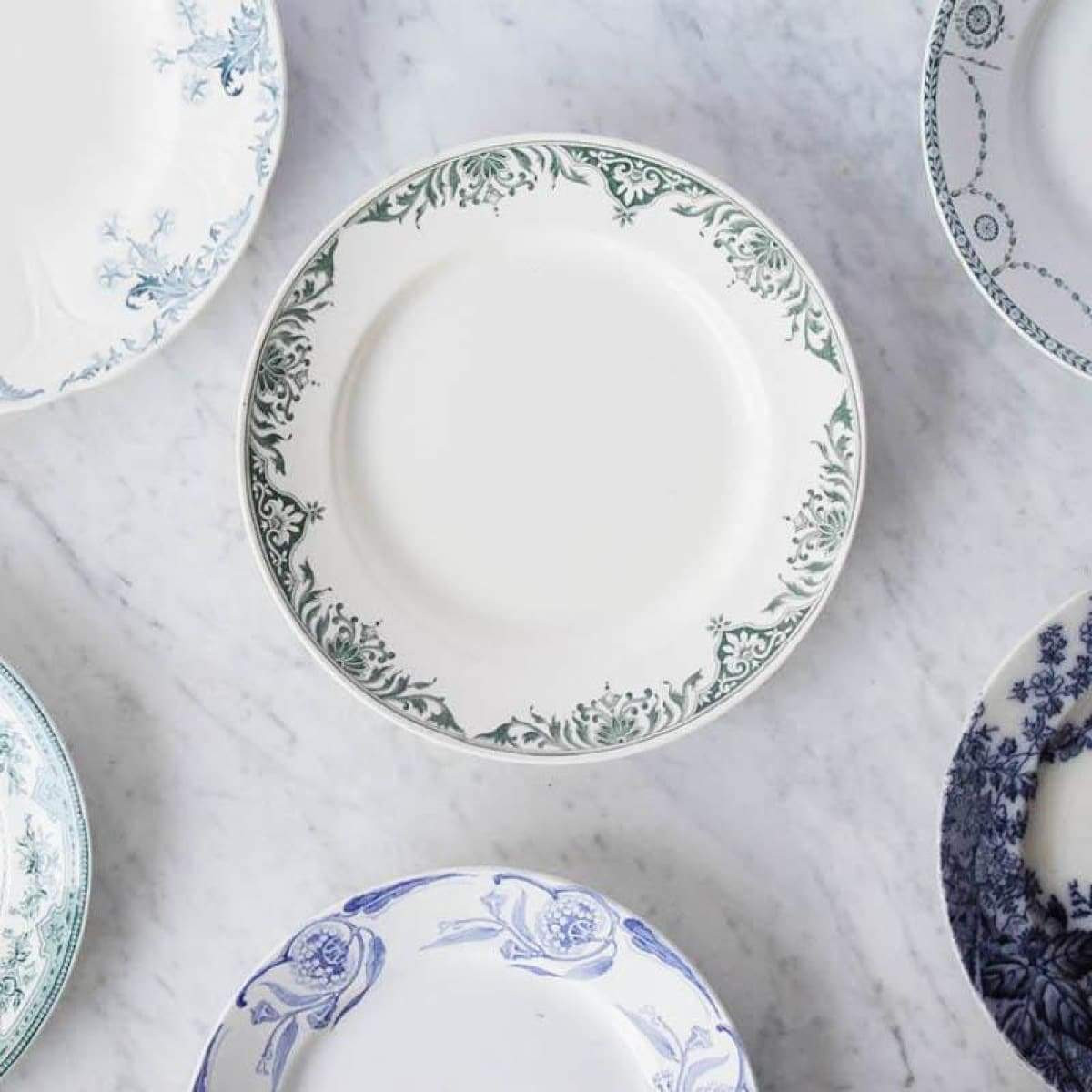 Vintage Transferware Plates & Bowls Set of 4 - The French Kitchen - elsie green | Elsie Green US