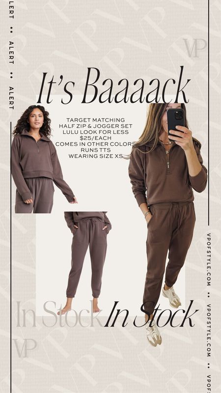 Target lulu look for less matching half zip pullover and jogger set full stocked in all sizes. $25 each. Hurry before it sells out again 
Fall outfit 
Fall fashion finds
Target fall outfit 
Target matching set


#LTKfindsunder50 #LTKover40 #LTKstyletip