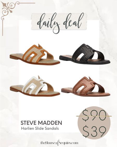 55% OFF these Steve Madden sandals! 