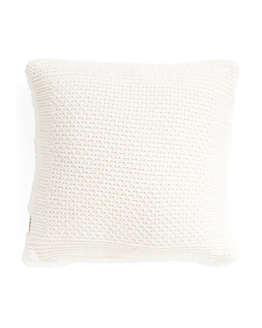 20x20 Faux Fur Front Pillow | TJ Maxx