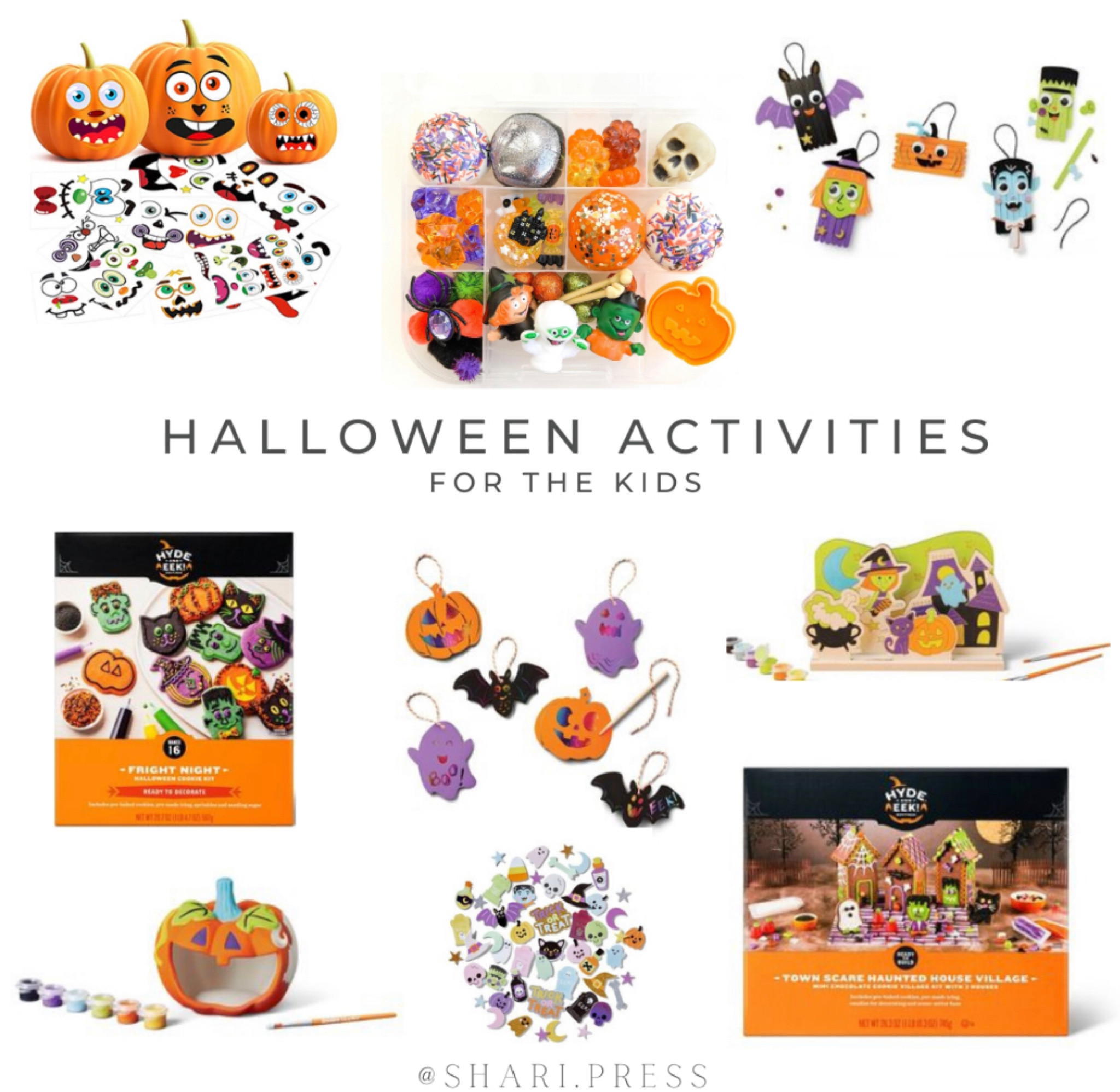 A fun roundup of Halloween activities for the kids. All Halloween themed crafts, sensory fun, cookie decorating, and more. 

#LTKHalloween #LTKkids #LTKfamily