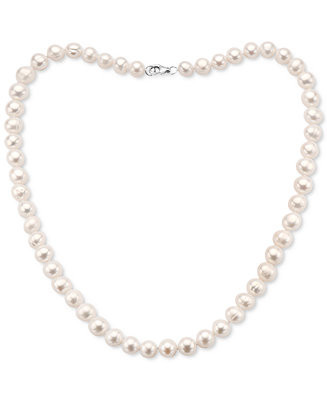 EFFY® White Cultured Freshwater Pearl (7 mm) 18" Statement Necklace (Also in Gray, Pink, & Multi... | Macys (US)