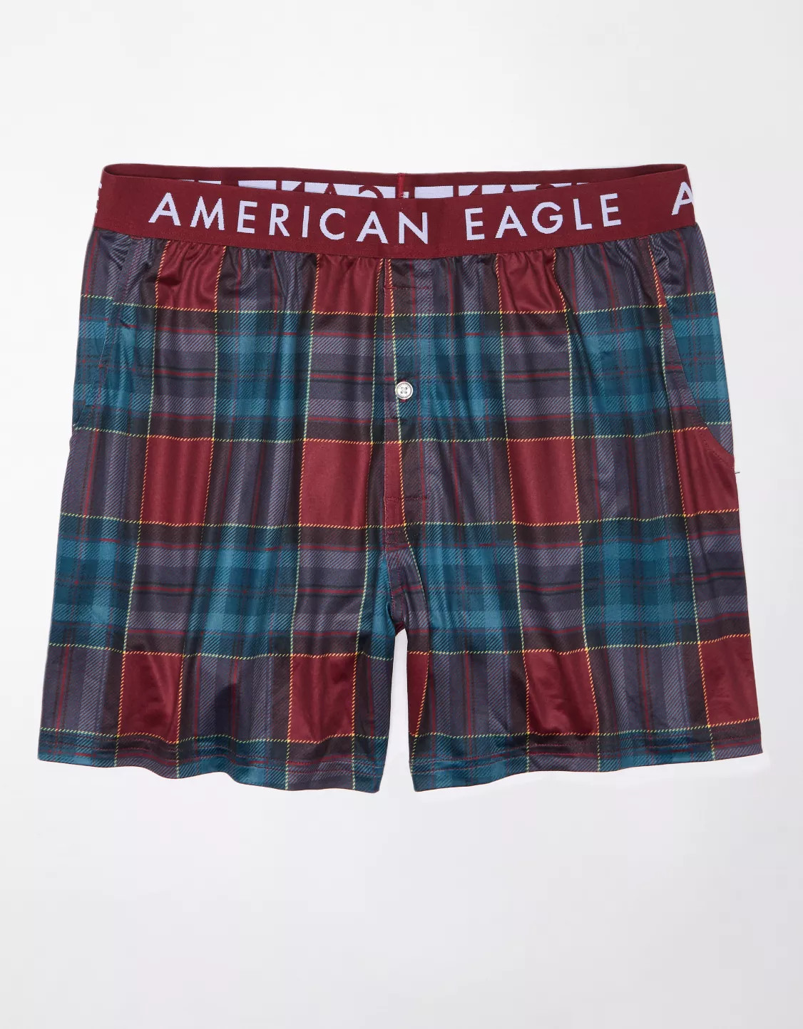 AEO Plaid Ultra Soft Pocket Boxer Short | American Eagle Outfitters (US & CA)
