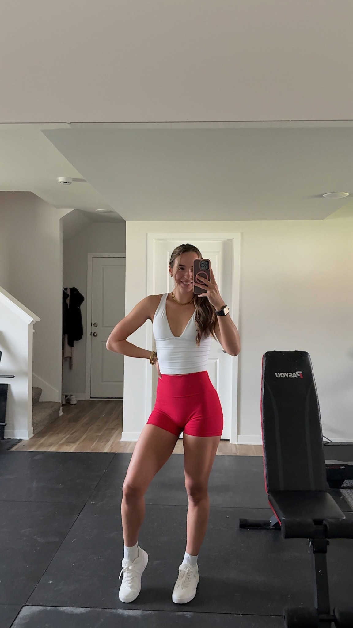 Cute Amazon activewear that actually stays in place 👏 This set is so flattering and comfortable, and I love that the top has a built in bra so it’s one less thing to think about. Perfect for workouts, errands, or just throwing on for an everyday athleisure look!

#LTKActive #LTKfitnessgoals