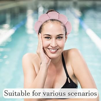 Spa Makeup Headband for Washing Face, Sponge Skincare Face Wash headbands for Women Girls - Bubbl... | Amazon (US)