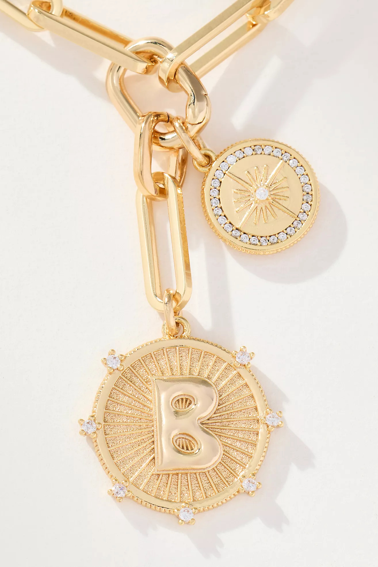 Monogram Coin Pendant Necklace | Anthropologie (US)