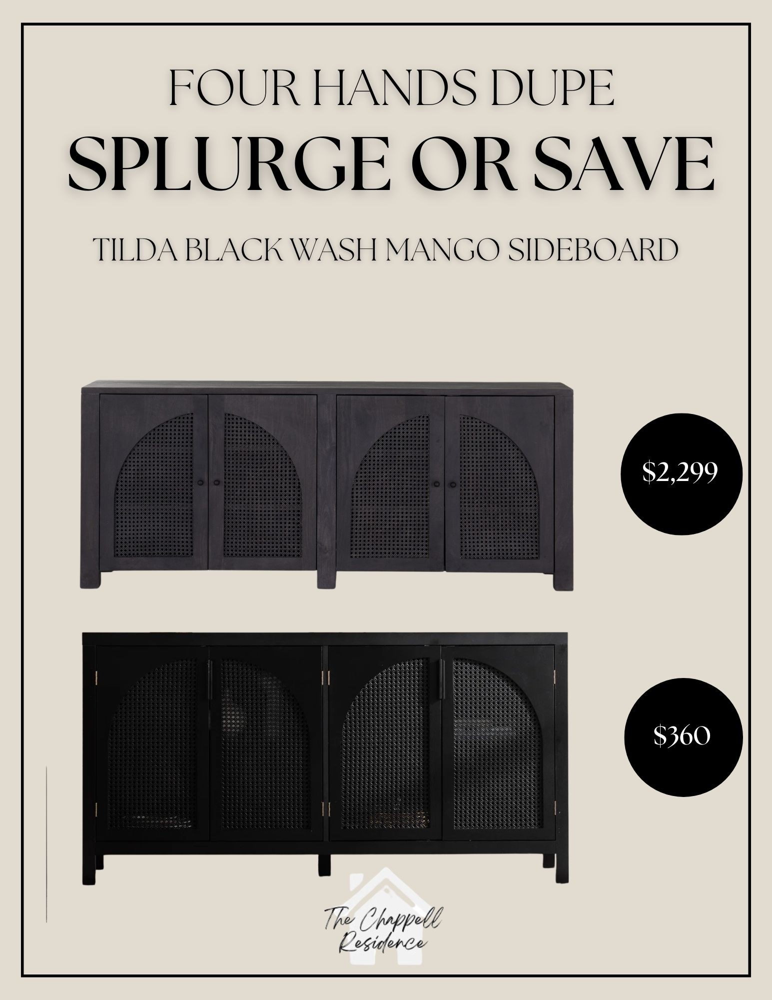 Four Hands Tilda Black Wash Mango Sideboard Dupe

#LTKSaleAlert #LTKHome #LTKU
