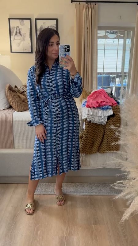 This Walmart blue shirtdress looks much SO more expensive than the $20 price tag! 

I love that it is a petite friendly dress that has fully functional buttons, a waist-defining drawstring, and a side slit that's not too high so it's still an appropriate for the office dress, or a great go-to for a bridal shower guest look or baby shower guest dress. I'm 5' tall and wearing a size small. 


#LTKFindsUnder50 #LTKStyleTip #LTKWorkwear
