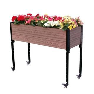 EverBloom 45 in. W x 18 in. D x 36 in. H Urban Mobile Garden-E334518W - The Home Depot | The Home Depot