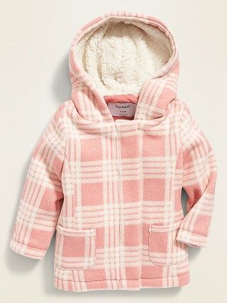 Sherpa-Lined Plaid Coat for Baby | Old Navy (US)