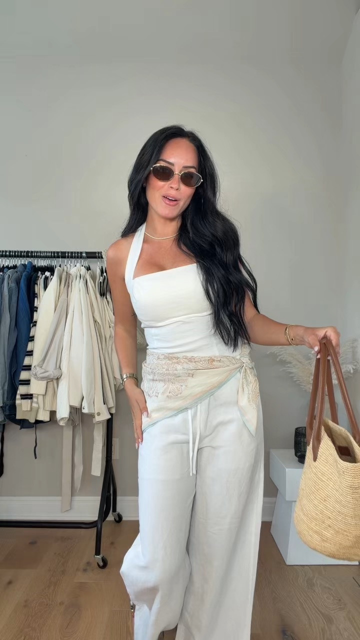 Summer linen outfit 🤍
I’ll have all the details on my LTK ✨

My sizing: 5’7, 145lbs, 32DD
I’m wearing size smalls.






@Aritzia summer outfit, linen outfit, white linen outfit, linen set, coastal style, coastal chic, summer fashion, warm weather outfit, vacation outfit, resort wear, beach vacation outfit, European summer style, effortless style, neutral outfit, elevated basics, chic summer outfit, summer staples, sun hat outfit, straw hat outfit, bandana styling, scarf styling, casual chic, everyday outfit, vacation style, Steve Madden shoes, sandal outfit, summer sandals, Aritzia outfit, Aritzia summer, linen pants outfit, linen top, clean girl aesthetic, old money style, timeless style, capsule wardrobe, summer wardrobe, outfit inspiration

#LTKootd #LTKgrwm #LTKSaleAlert