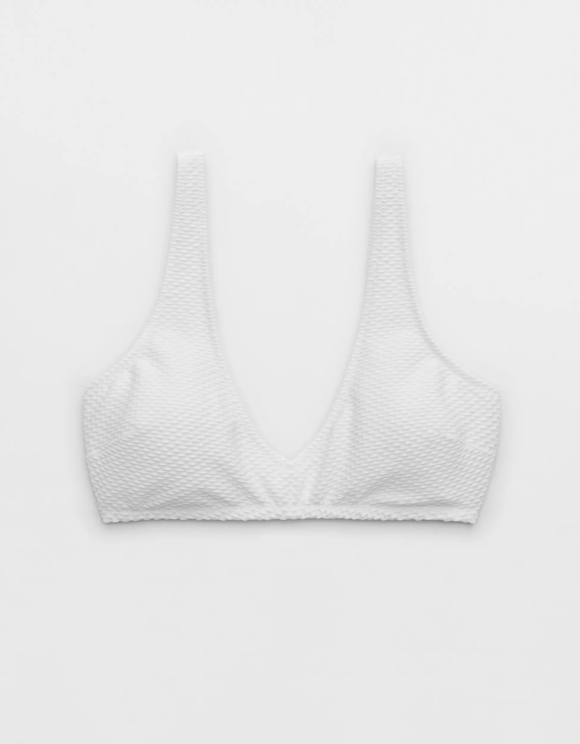 Aerie Jacquard Voop Plunge Bikini Top | Aerie