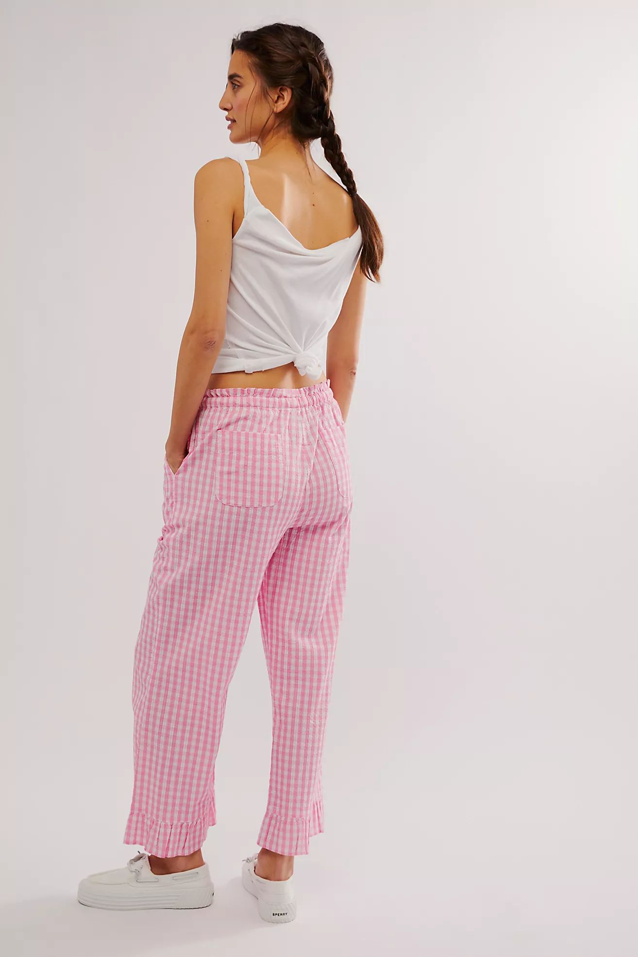 Damson Madder Paddy Ruffle Pajama Trousers | Free People (Global - UK&FR Excluded)