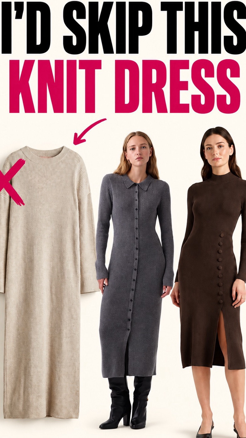 Knit dresses should be chic and cozy. Shop some of my favorites here.￼